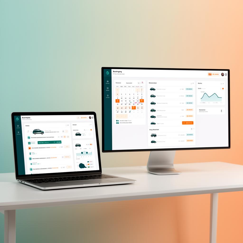 Smarlps Vermiet-Office Dashboard mit Buchungen, Fahrzeugen und Zahlungen
